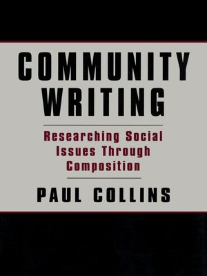 cover image of Community Writing